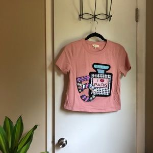 Paris Cropped T-shirt